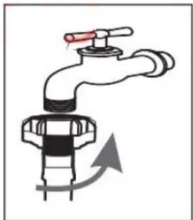 Kogan KATFWASH75A - Connect the inlet hose - 1