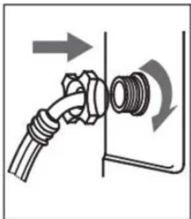 Kogan KATFWASH75A - Connect the inlet hose - 2