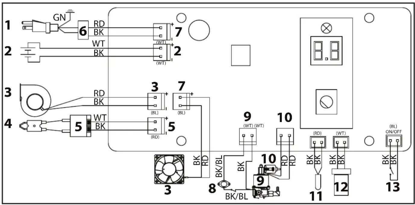 Master MH-80TBOA-KFA - WIRING DIAGRAMS - 1