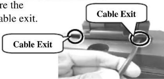 Cable Exit Cable Exit