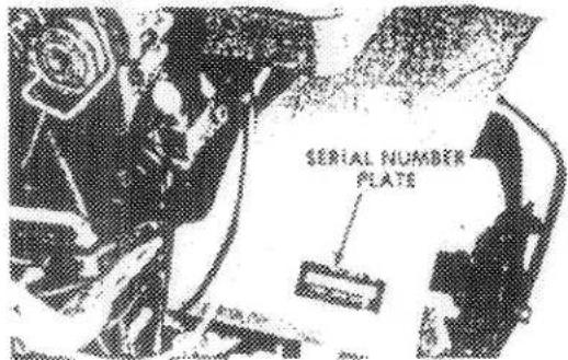 SERIAL NUMBER PLATE
