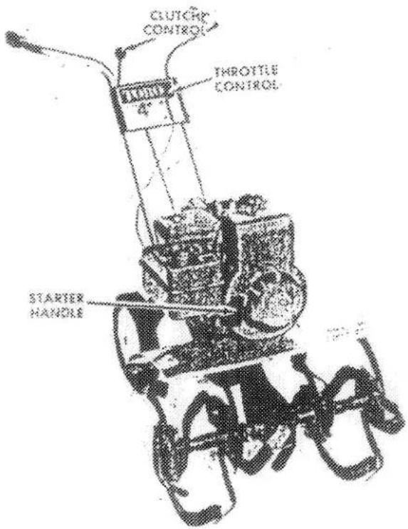 GUTCH CONTROL THROTTLE CONTROL 4" STARTER HANDLE