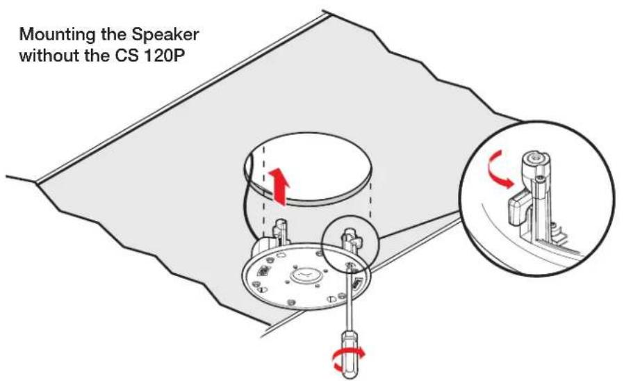 Mounting the Speaker without the CS 120P