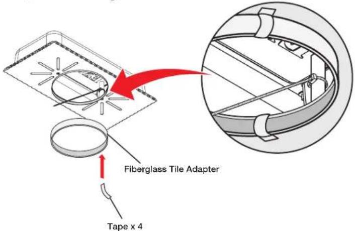 Fiberglass Tile Adapter Tape x 4