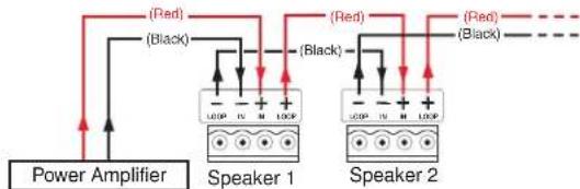 Extron CS 123T - • Wiring Multiple Speakers Using Loop-through: - 1