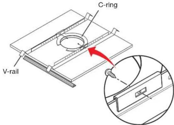 C-ring V-rail