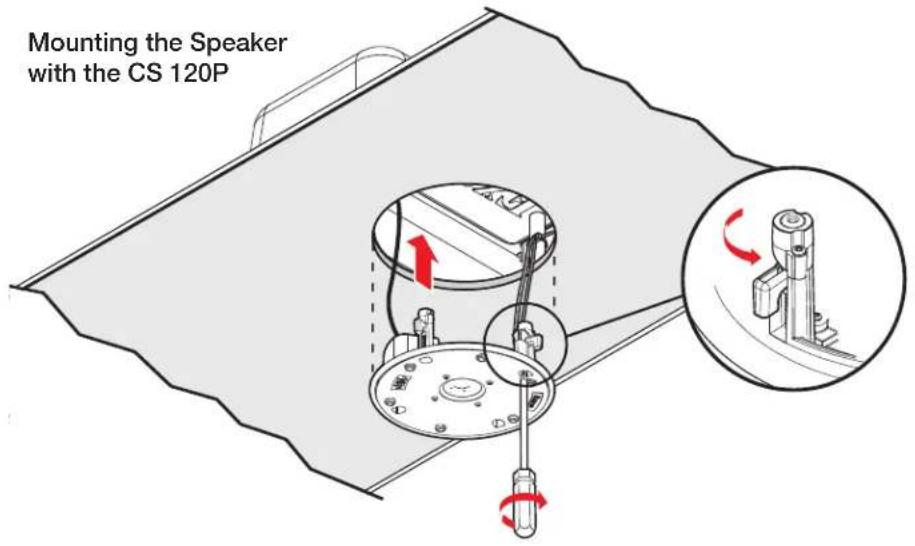 Mounting the Speaker with the CS 120P