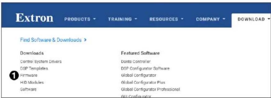 Extron PRODUCTS TRAINING RESOURCES COMPANY DOWNLOAD Find Software & Downloads > Downloads Featured Software Control System Drivers Danto Controller DSP Templates DSP Configurator Software Firmware Global Configurator HID Modules Global Configurator Plus Software Global Configurator Professional GII-Configurator
