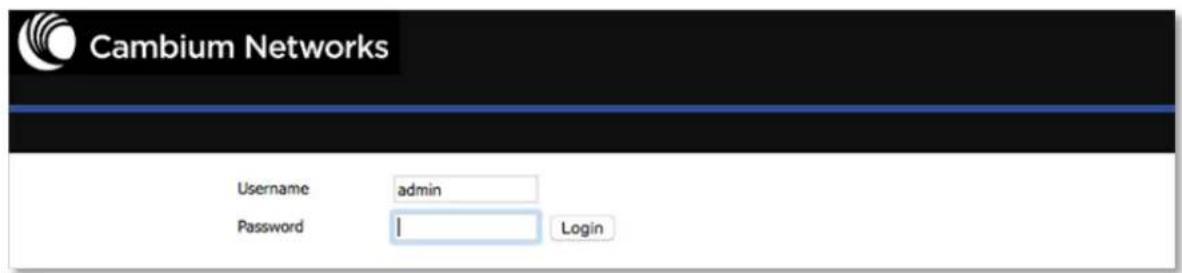 Cambium Networks Username admin Password | Login