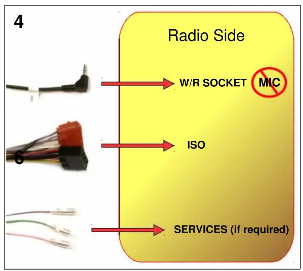 Radio Side W/R SOCKET MIC ISO SERVICES (if required)