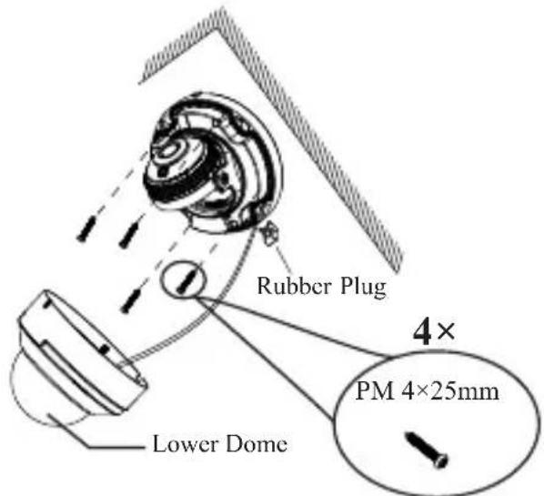 Rubber Plug Lower Dome 4× PM 4×25mm