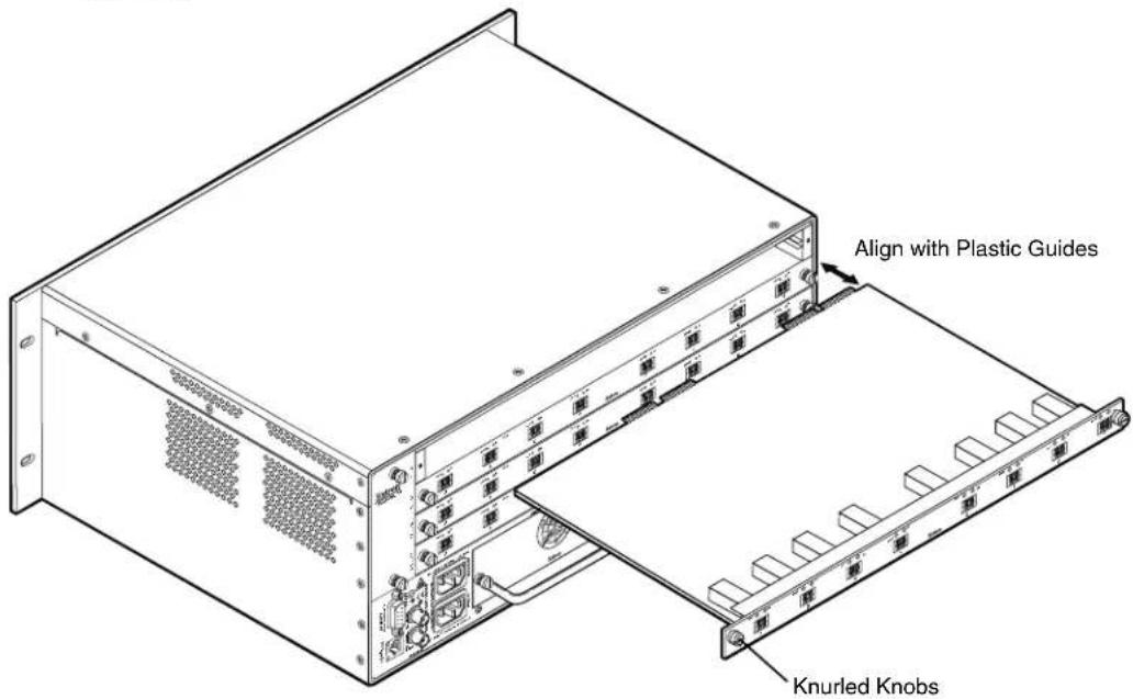 Align with Plastic Guides Knurled Knobs
