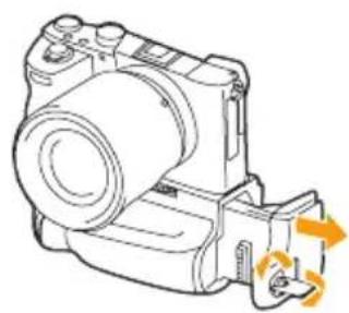 Vello BG-S8 - Inserting the Batteries - 1
