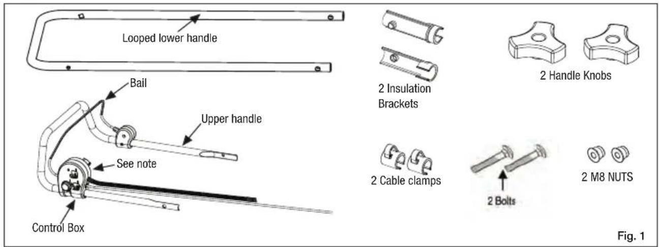 Victa 2692035 - Handle assembly parts (16Inch Lawn Mower Models) - 1