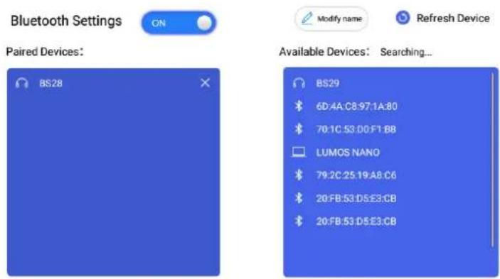 Yaber Pico T1 - Bluetooth Setting - 1