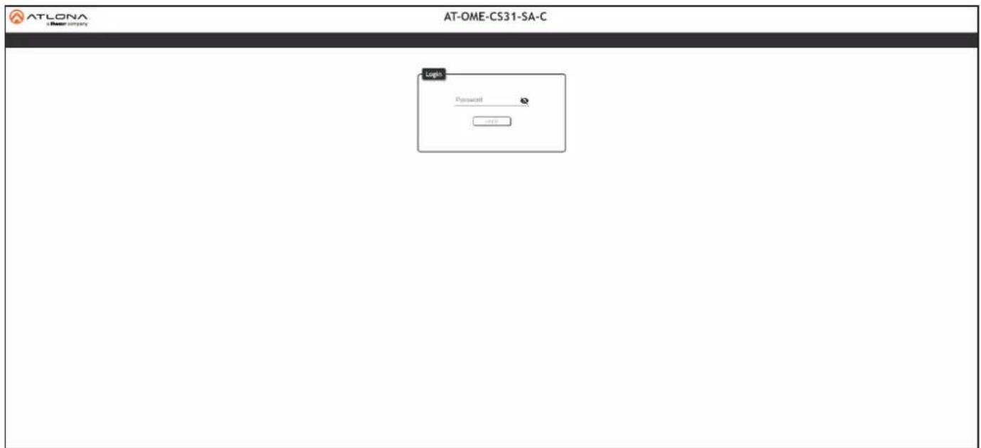 ATLONA a Power company AT-OME-CS31-SA-C Login Password 2023