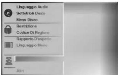 Linguaggio Audio Sottotiloli Disco Menu Disco Restrizione Codice Di Regione Rapporto D'aspetto Linguaggio Menu Altri
