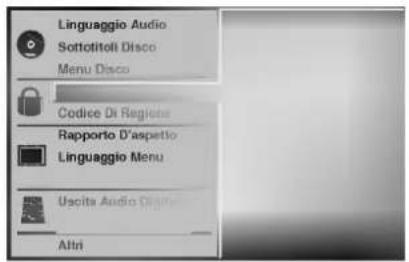 Linguaggio Audio Sottotitoli Disco Menu Disco Codice Di Regiote Rapporto D'aspetto Linguaggio Menu Uscita Audio DisPie Altri