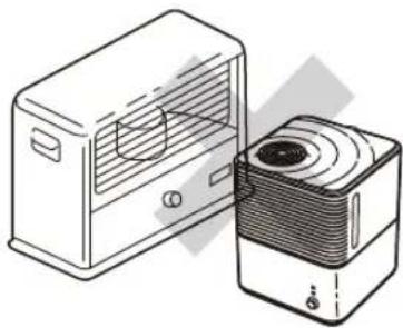 Yamazen KS-GA253 - ■ 直射日光があたる場所や暖房機器の上や近くなど、温度が高くなる場所 - 1