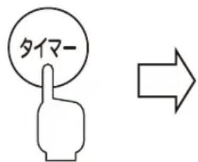 Yamazen FCR-E404 - 運転中にタイマーボタンに触れる - 1