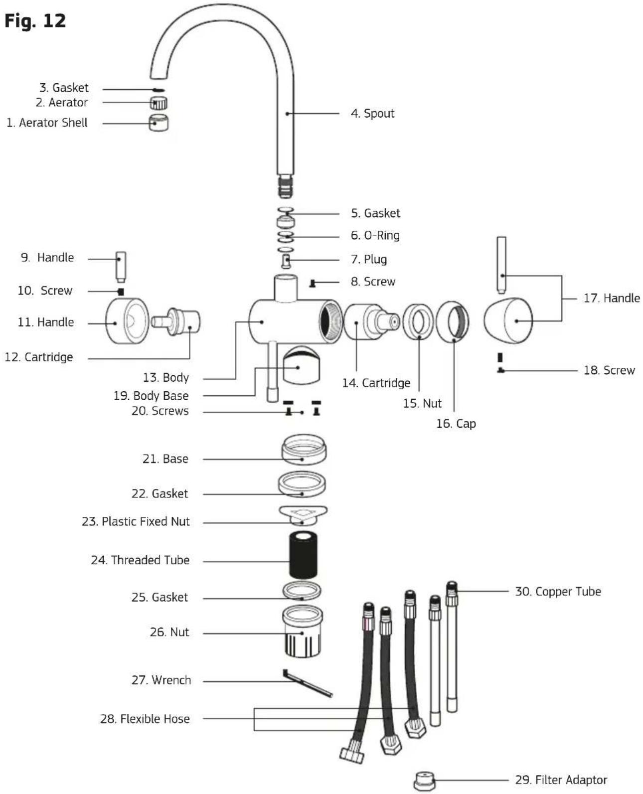 Puretec Z1-BL1 - Tripla BL1 & BL2 Parts Description - 1