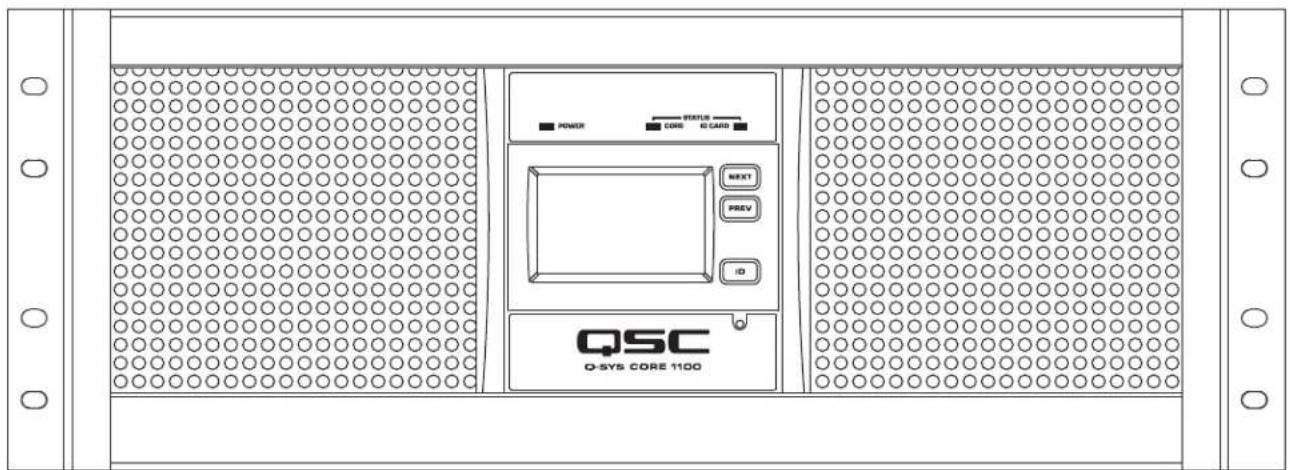 POWER STATUS CORE IC CARD NEXT PREV ID QSC O-SYS CORE 110G