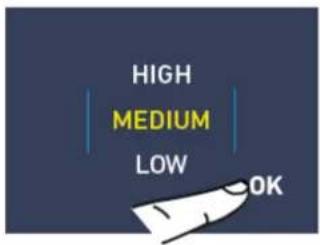 HIGH MEDIUM LOW OK