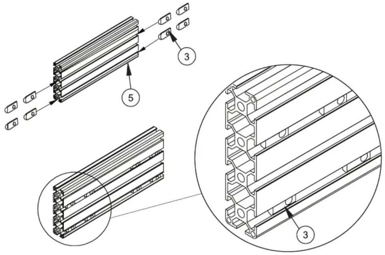 B-Tech BT9909 - Attach Wall Fixing Plates to Mounting Rail - 1