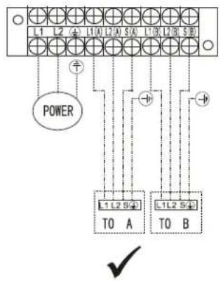 L1 L2 L10 L20 S4 L18 L28 S8 POWER L1 L2 S4 TO A L1 L2 S4 TO B