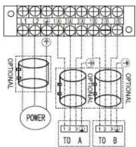 1 1 1 2 3 4 5 6 7 8 9 10 OPTIONAL POWER 1 2 3 4 5 6 7 8 9 OPTIONAL 1 2 3 4 5 6 7 8 9 TO A 1 2 3 4 5 6 7 8 9 TO B