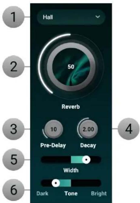NATIVE INSTRUMENTS Aurora - Reverb controls - 1
