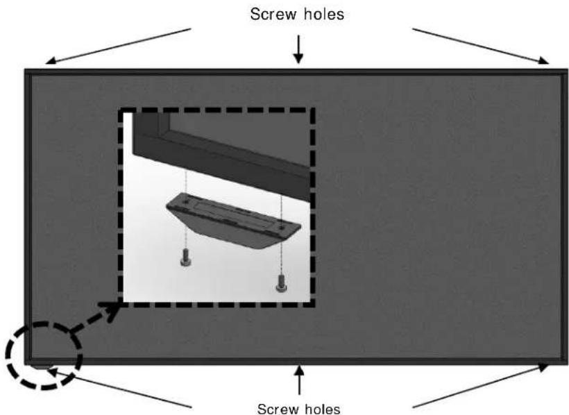 Screw holes Screw holes