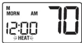 M MORN AM 12:00 ≥HEAT≤ 70