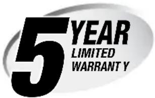 5 YEAR LIMITED WARRANT Y