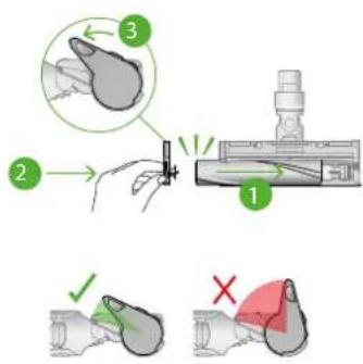 Diagram illustrating a mechanical or electrical process with numbered steps and directional indicators for inspection or repair.