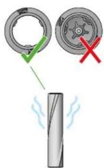 Diagram illustrating mechanical assembly with labeled parts and motion indicators