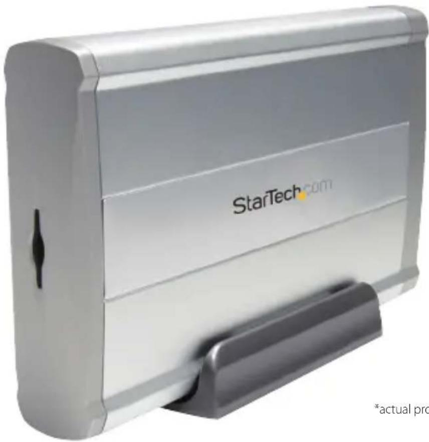 StarTech.com SAT3510U2F - 3.5in USB FireWire SATA External Hard Drive Enclosure - 1