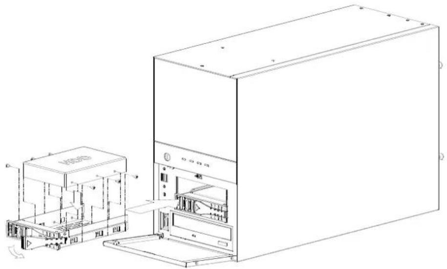 Advantech IPC-7130-50B - Installing External 3.5" HDD/ 安装外置 3.5" 磁盘驱动器 / 安装外接式 3.5" HDD 硬碟 - 1