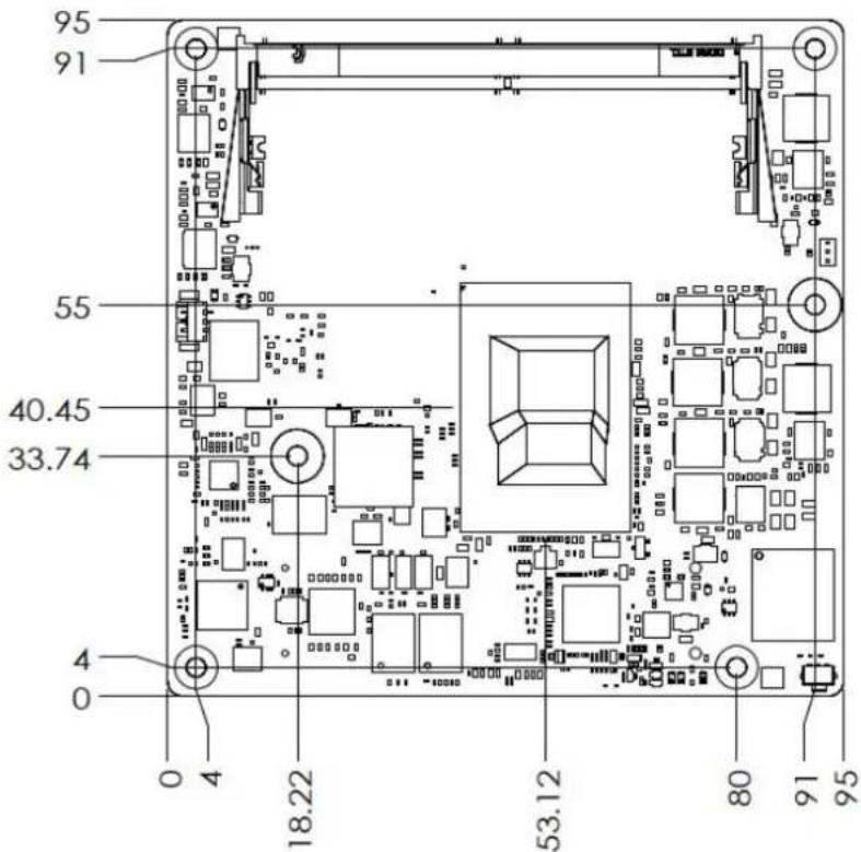 Advantech SOM-6833N8-S8A1 - Mechanical Diagrams - 1