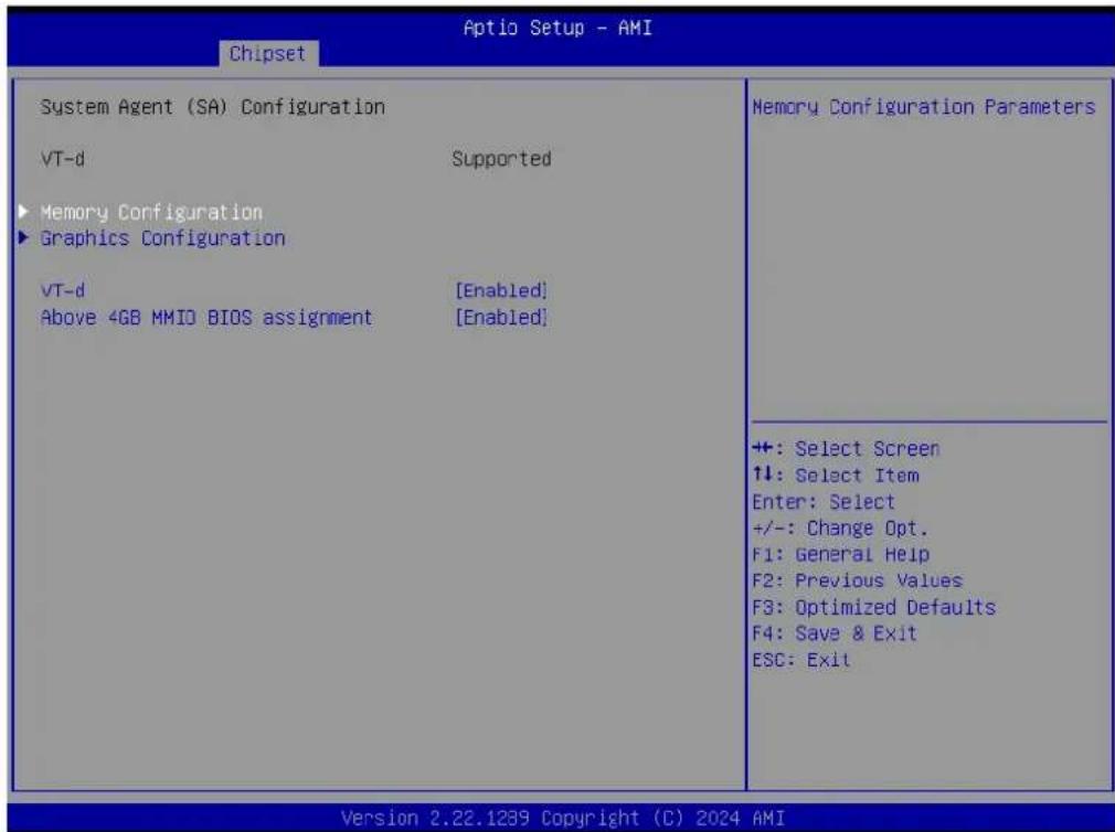 Advantech SOM-6833N8-S8A1 - System Agent (SA) Configuration - 1