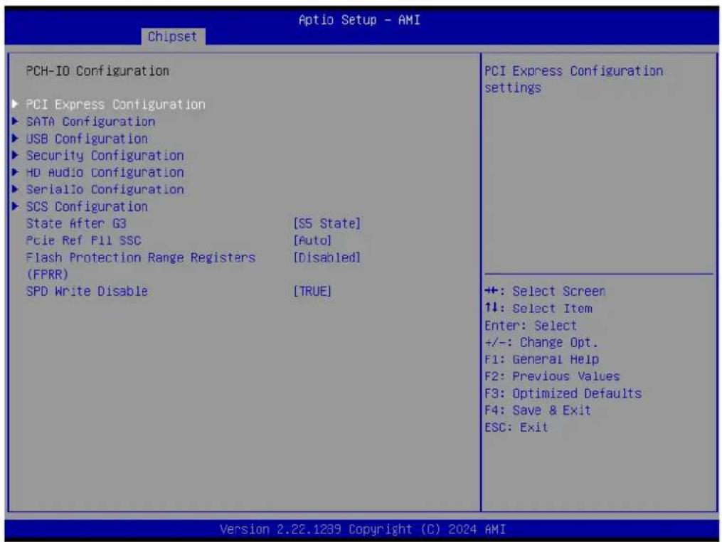 Advantech SOM-6833N8-S8A1 - PCH-IO Configuration - 1