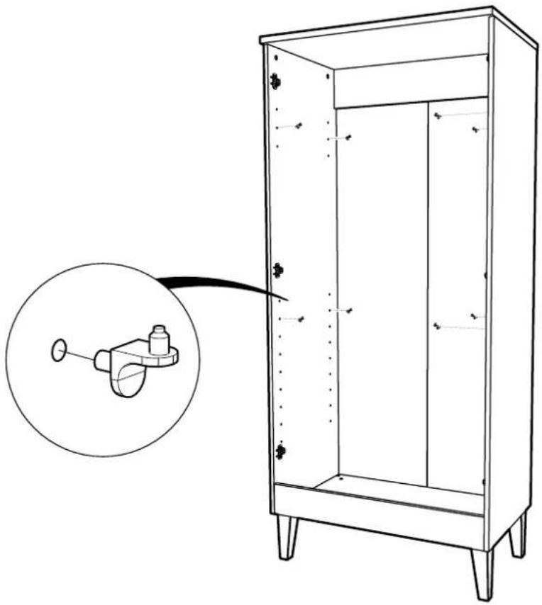 Venicci Forenzo Wardrobe - MAIN COMPONENTS - 61