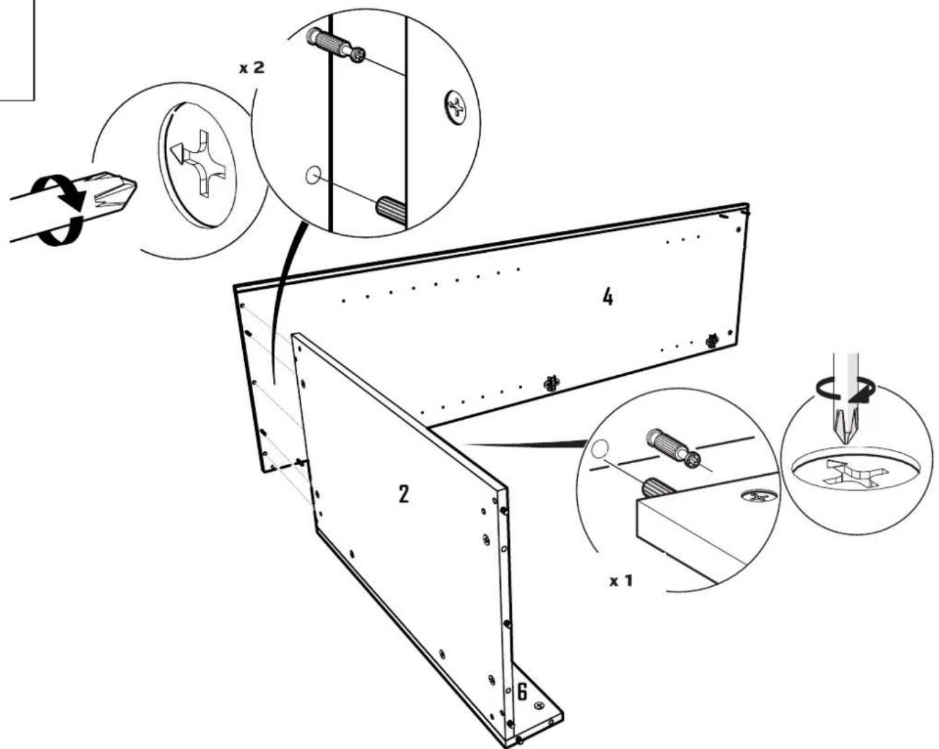 Technical diagram illustrating a mechanical assembly with labeled components and cross-sectional views