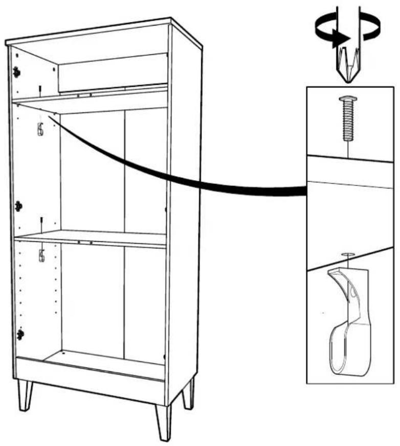 Venicci Forenzo Wardrobe - MAIN COMPONENTS - 63