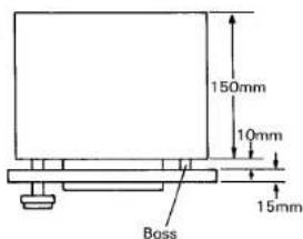 150mm 10mm 15mm Boss