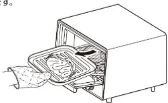 Yamazen YTU-CDC130 - 調理物を取り出す - 1