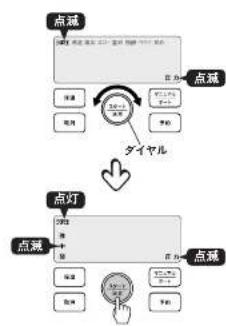 Tiger COK-B220 - [マニュアル | オート]を押して、 「マニュアル(左記の画面)」を選ぶ。 - 1