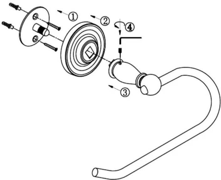 Weslock 9630ORB - Instructions: - 1