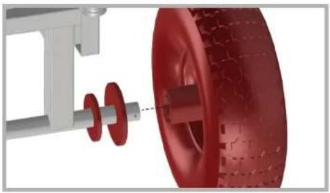 Gator GFW-UTL-CART52 - Rear Wheel Installation 2. 3. - 1