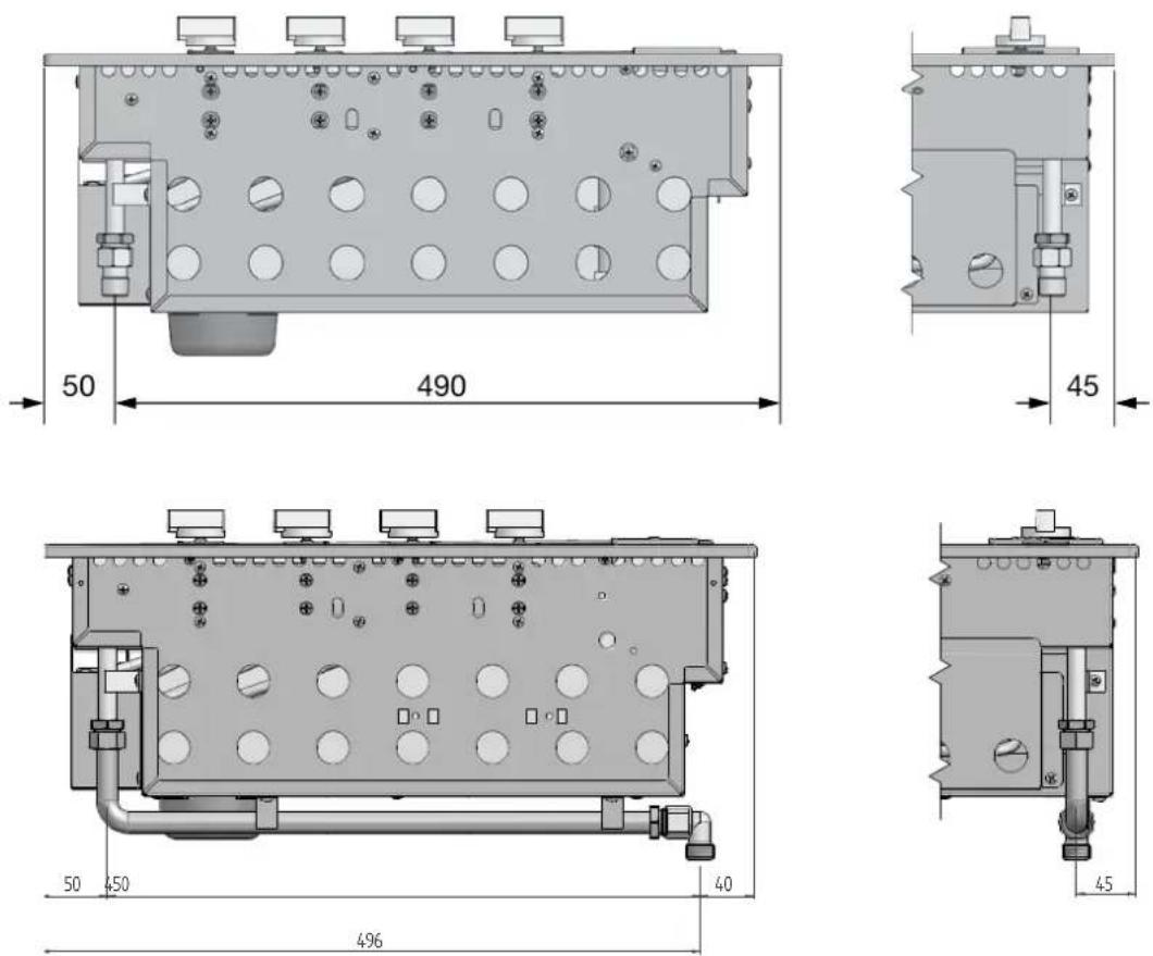 Artusi ABBQ3MB - NOTE: - After installation, use soapy water to check the perfect seal of the entire connection system. DO NOT USE AN OPEN FLAME TO CHECK THE GAS SEAL. - 1